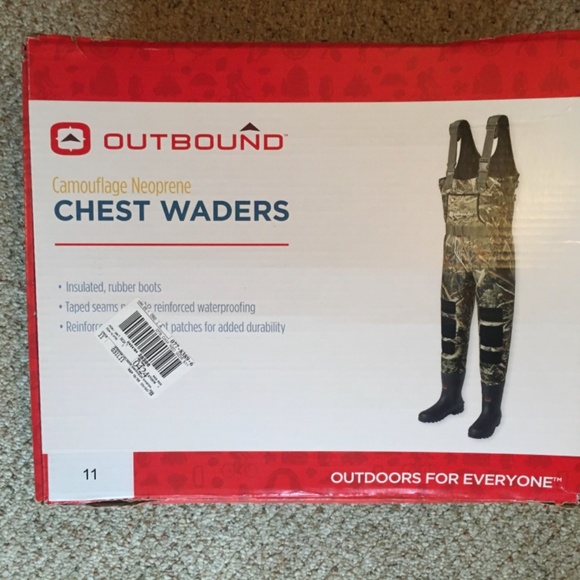 NEW neoprene chest waders / boots combo camo size 11 boots 42” chest insulated - Picture 6 of 6